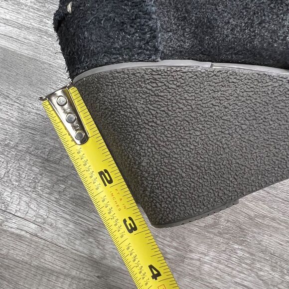 Sperry Top Sider Women's Harlow Brook Wedge Boot Bootie Black Suede Size 7 - Picture 7 of 9